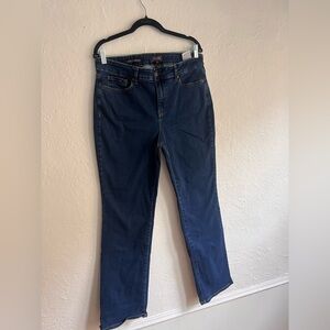 NYDJ Medium Dark Blue Straight Leg Jeans